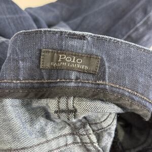 Polo Ralph Lauren Jeans Mens 28x30 Blue Distressed Denim Ripped Knee Slim Fit